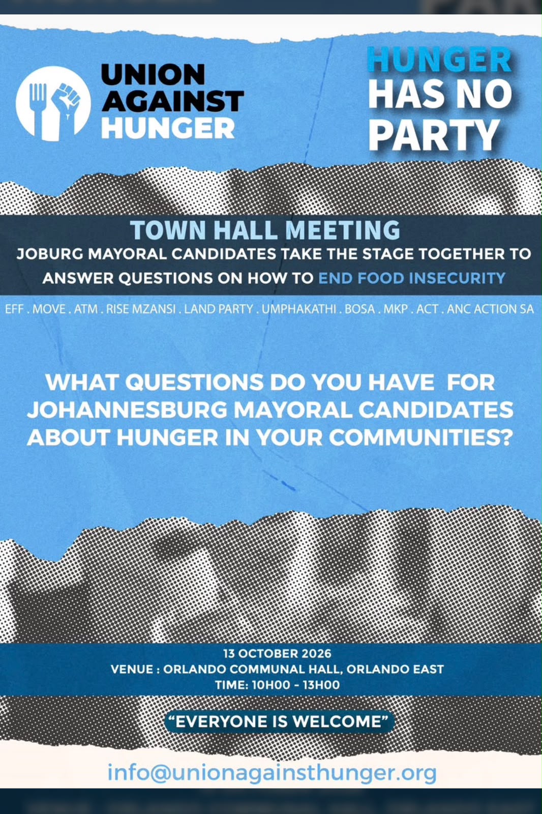 Johannesburg Mayoral Town Hall on Ending Hunger